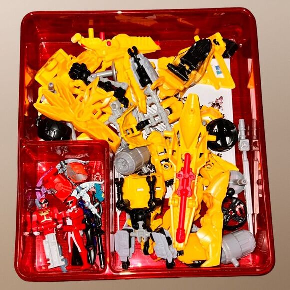 4 Lbs Lot of Transformers Construct Bots Parts & Weapons - Picture 4 of 5